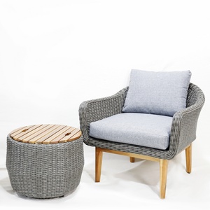 Modern Outdoor Furniture Patio Conversation Set <b>Cool</b> <b>Bar</b> Table Wicker Ottomans Bistro Sets for Porch Backyard Balcony Poolside - Product Image 5