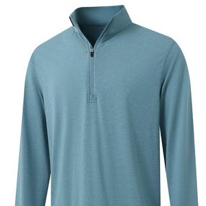 New Arrivals Half Zip Pullover Sweatshirt <b>Mens</b> 14 Zip Fleece Hoodies Mock-Neck Sweater Pullover Golf <b>Jumper</b> Sweatshirt Thermal - Product Image 5