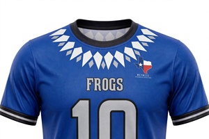 Maillot de football personnalisé sublimé le plus vendu – Tenue d'équipe des grenouilles, vêtement de sport athlétique à manches courtes, respirant pour l'entraînement - Product Image 4