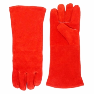 Gants de sécurité en cuir de vachette pleine fleur robustes pour usage industriel, ignifuges pour la soudure, le barbecue, la lutte contre les incendies et la construction - Product Image 1