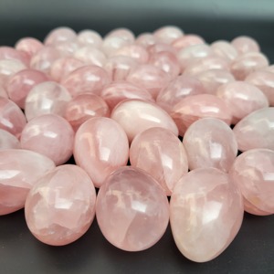 Natural Gemstone <b>Pink</b> Rose Quartz Polished Yoni Pearls Eggs Ladies <b>Drilled</b> Undrilled Valentine's Day Love Portable Ball Globe - Product Image 4