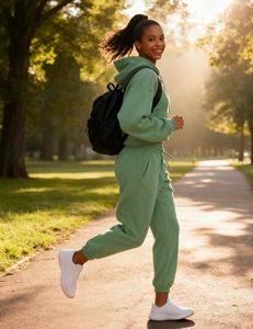 High Quality Cotton <b>Zip</b> <b>up</b> <b>Cropped</b> Hoodies Women Custom Oversized Two Piece Sweat Pants and Crop Top Hoodie Set Women - Product Image 4