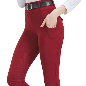 Pantalon d'équitation taille haute élastique amincissant pour femme, 460 grammes, couleur unie, collant de course, pantalon d'équitation - Product Image 4