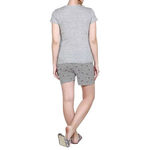 Ensemble de 2 pièces de haute qualité pour femmes, vêtements formels unis au-dessus du genou, t-shirt à manches courtes et short, ensemble assorti - Product Image 6