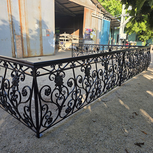 Custom Wrought Iron Railing Designs: Luxurious Handcrafted Ornamental Metal Stair & Balcony Railings to Enhance Your Property Va - Product Image 1