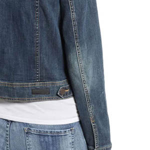 Chaqueta Vaquera Clásica para Mujer, con Botones, Corte Holgado, Casual, Elegante, Ecológica, Personalizable, para Otoño/Invierno, Color Caramelo - Product Image 3