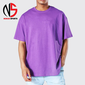 T-shirt d'été pour homme 100 % coton, col rond, manches courtes, style hip-hop oversize, séchage rapide, écologique, chez NURAK en 2026 - Product Image 1