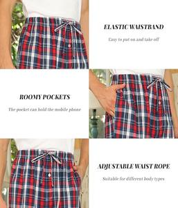 Pantalones de Vestir Casuales para Hombre, Cintura Elástica con Cordón Ajustable, Corte Clásico, Ligeros, Estampado a Cuadros - Product Image 2