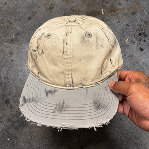 Gorra estilo Dad Hat azul real vintage lavada al por mayor, 100% algodón, con borde deshilachado y correa trasera ajustable para minoristas de moda - Product Image 5