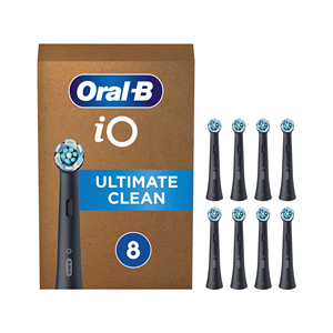Cabezales de repuesto para cepillo de dientes, paquete de 4, color negro, para la tecnología de limpieza avanzada Oral-B iO y protección de las encías - Product Image 1
