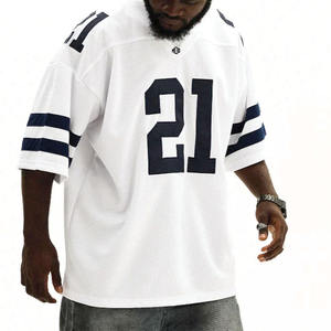 Maillot de football américain pour homme de qualité supérieure, uniforme d'équipe en maille surdimensionné, impression de numéro personnalisée, services OEM en gros sous marque privée - Product Image 1