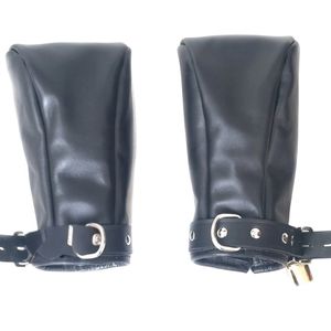 Cowhide <b>Leather</b> <b>Wrist</b> <b>Cuffs</b> with Comfortable Padding and Strong Metal Rings - Product Image 5