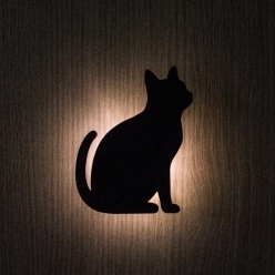 Lampade da parete musa Silhouette gatto di alta qualità Design eccellente e durata - Product Image 1