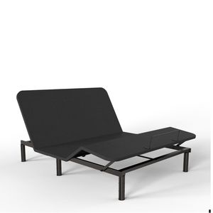 Letto Elettrico Queen Size Nero con Telecomando a 9 Tasti, Montaggio Facile, Telaio Regolabile a Doppio Motore - Product Image 1