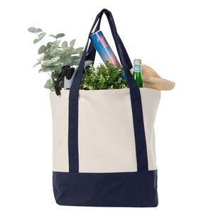 Custom Eco-Friendly <b>Large</b> Letter Logo Pure Cotton <b>Canvas</b> Reusable Travel Tote <b>Bag</b> Recyclable Beach Shopping Gift <b>Bag</b> - Product Image 2