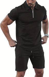 Conjunto de Pantalones Cortos Deportivos para Hombre, Talla Grande, Transpirables, de Secado Rápido, con Logotipo Personalizado, Dos Piezas, OEM, 100% Algodón - Product Image 6