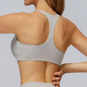 Stylish Comfortable Sports Bra Breathable Lightweight <b>T</b>-<b>Back</b> Yoga Bra Fitness Outdoor Running Sports Bra Front Logo OEM Service - Product Image 5