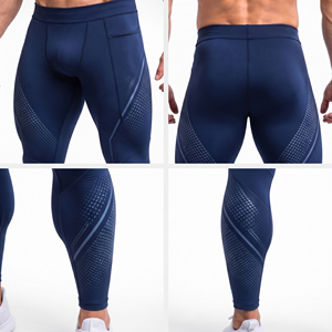 Leggings de compression intégrale pour hommes, imprimés par sublimation, avec taille élastique, pour l'entraînement et le sport, collants de yoga imprimés - Product Image 6