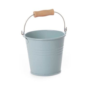 Cubo Decorativo Redondo de Metal Rosa de Lujo con Asa, Cubo Pequeño de Acero Galvanizado, Herramienta de Limpieza para el Hogar - Product Image 2