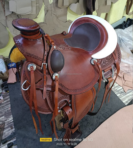 Western Roping Ranch Wade Saddle set Western Riding Horse Saddle Western Dressage Saddles para Horses Rider Portable - Product Image 2
