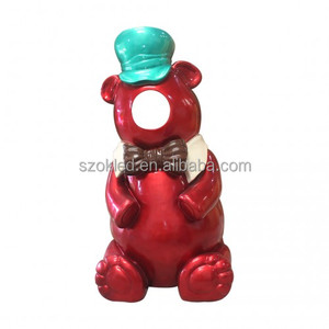 Gummy Bear Photo Op arrugginito Soda può fumetto avvoltoio barilotto tavolo carrozza cimitero Zombie coppia sposata scheletro in fibra di vetro - Product Image 1