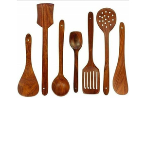Luxury Black Wooden Kitchen Set Handcrafted Non-Stick Safe Cooking Spoons & Spatula Set Eco-Friendly Wood Kitchen Tools - Product Image 3