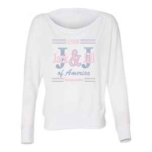 Jack and Jill 1938 Tee-shirt à épaules dénudées pour femme, haut décontracté à manches longues, doux, confortable, tendance, avec motif graphique - Product Image 1