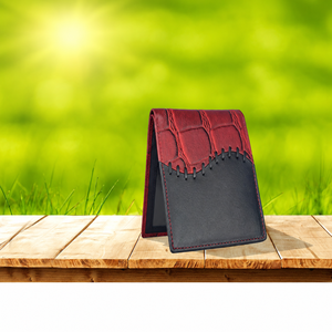 Customized <b>Men</b> Short Genuine <b>Leather</b> <b>Wallet</b> Made in Pakistan AI-5201 - Product Image 2
