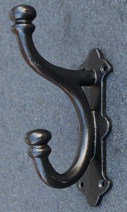 Porte-manteau mural vintage en fonte, à un seul niveau, durable, style sculpté, pliable et réglable - Product Image 6