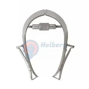 Retrator joll de tiroide profissional, com 2 lâminas de auto retenção, 2 lâminas e cabo fluido 150mm