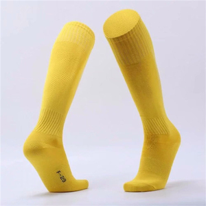 Chaussettes hautes respirantes noires unies en tricot, style classique, pour le cyclisme, les adultes, l'été, le football, chaussettes longues pour hommes - Product Image 6