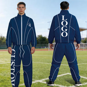 Ensembles de survêtements et coupe-vent personnalisés pour hommes, légers, coupe-vent, décontractés, pour le sport et le jogging en extérieur - Product Image 4