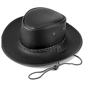 Chapeau de cowboy en cuir massif, vente en gros, pour l'extérieur, les voyages et la mode - Product Image 1