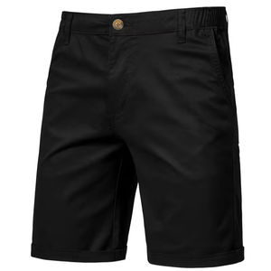 Men's Navy Blue Cotton High Shorts Non-Stretch Casual Everyday Formal Side Pockets Machine Washable Regular Fit Quick Dry - Product Image 1