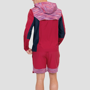 Custom Solid Half Zip Lightweight Nylon/Cotton Jacket <b>Jogger</b> Shorts <b>Set</b> Two Piece Sport Casual <b>Plus</b> <b>Size</b> Windbreaker Tracksuit - Product Image 2