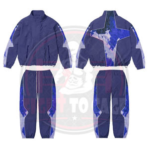 Conjunto deportivo de nailon para hombre con estampado por sublimación, logotipo personalizado, diseño personalizado, ligero y resistente al viento. - Product Image 6