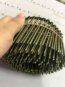 Estándar ISO de calidad de exportación para clavos de bobina de alambre de acero de marca Tamaño Diámetro 0.082 0.120 pulgadas Acabado brillante/galvanizado para - Product Image 3