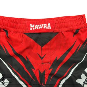 Pantalones Cortos de Entrenamiento de MMA Personalizados: Cintura Elástica con Cierre de Velcro y Cordón Ajustable – Pantalones Cortos de Lucha con Estampado por Sublimación Duradero - Product Image 6