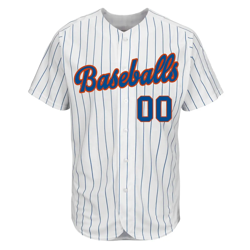 卸売良質ステッチカスタムステッチニューヨーク昇華野球ジャージーパーソナライズされたボタンダウン野球Tシャツ