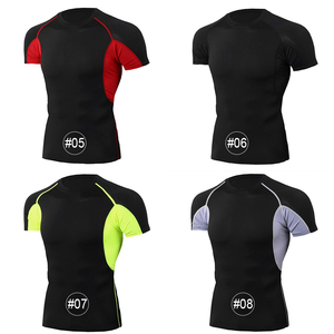 T-shirt de compression à séchage rapide pour homme 2027, manches raglan, couleur unie, coupe sportive, col rond, design slim, fabriqué par SBUN INTL - Product Image 3