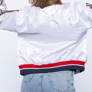 Custom <b>Womens</b> Wool <b>Varsity</b> Bomber <b>Jacket</b> Leather Sleeves College Baseball Letterman Patch Embroidery Winter 2026 - Product Image 2
