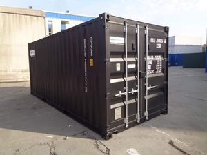 Contenedor Usado Barato ISO 20' High-Cube Negro CIMIC con Puerta Lateral Completa de CREKS - Product Image 3