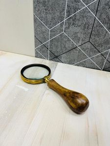 <b>Large</b> Wooden Magnifying Glass For Comfortable Reading Educational Learning Craft Projects And Office <b>Desk</b> Display - Product Image 5
