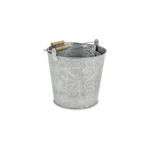 Cubos Metálicos Pequeños al por Mayor, Cubos de Hojalata para Fiestas, Cubos Pequeños de Acero Galvanizado con Asa para Dulces de Boda - Product Image 3