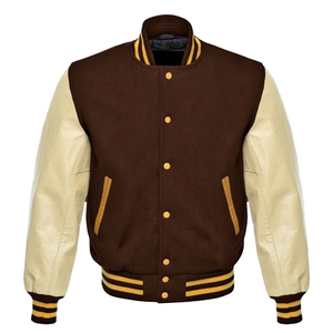 High Quality Custom Varsity Jacket Men Embroidered Letterman Baseball Jacket Breathable Cotton Plus Size Winter Wear - Product Image 1