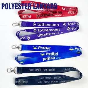 Custom <b>Polyester</b> <b>Lanyard</b> with Logo Sublimation Printed ID Badge Neck Strap for Conference Event Exhibition OEM Manufacturer - Product Image 1