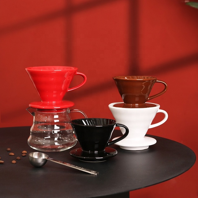 Cornflower Artisan Series Eco-Friendly Baked Flower Ceramic Coffee Dripper for 1-4 Cups