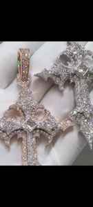 Collar Personalizado con Diamantes Moissanite VVS1, Colgante de Plata 925, Totalmente Cubierto de Diamantes con Engaste Pavé Chapado en Oro - Product Image 4