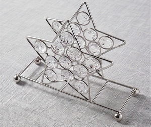 <b>Napkin</b> <b>Holder</b> In Metal And Crystal With Elegant Design Perfect For Home Use And Kitchenware Use And Tableware Use - Product Image 1