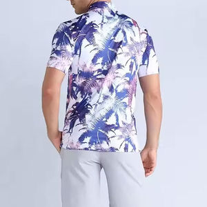 Polos de Golf de Manga Corta para Hombre, Calidad Premium, 100% Poliéster, Tejido de Punto, Diseño Sublimado con Rayas y Patrón 3D - Product Image 4